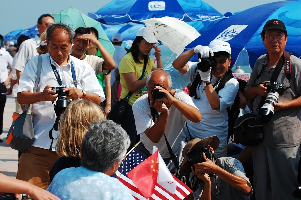 Local media in actions at the 2008 Paralympics - Qingdao © Dan Tucker http://sailchallengeinspire.org/